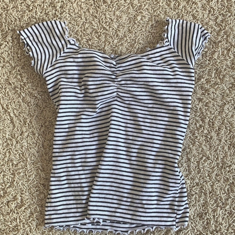 Striped HOLLISTER crop top
